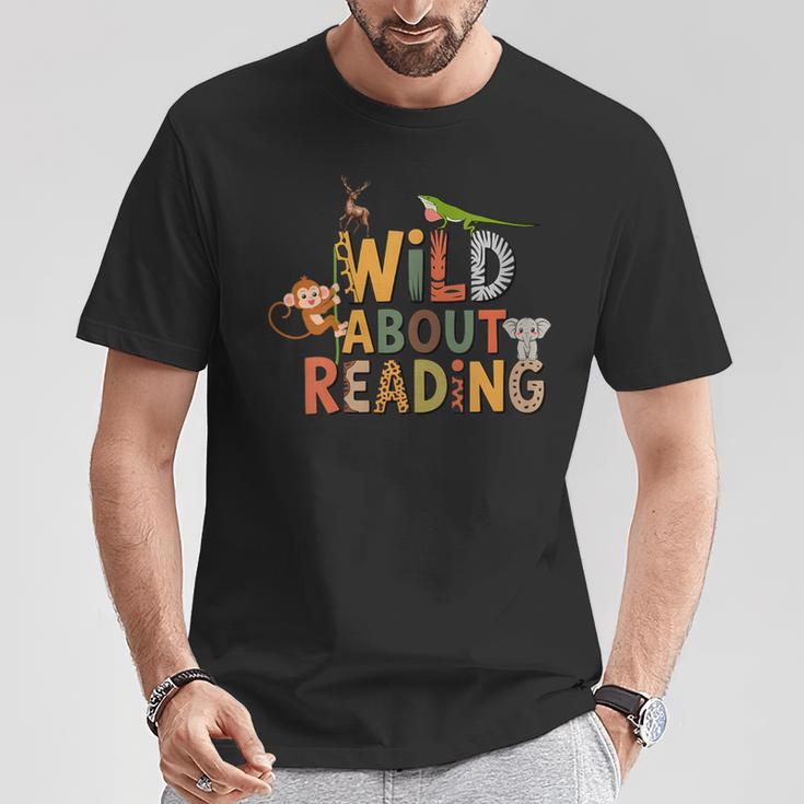 Women's Wild About Reading Book Animal Children's Book Lover Teacher T-Shirt Unique Gifts Women's Wild About Reading Book Animal Children's Book Lover Teacher T-Shirt Unique Gifts