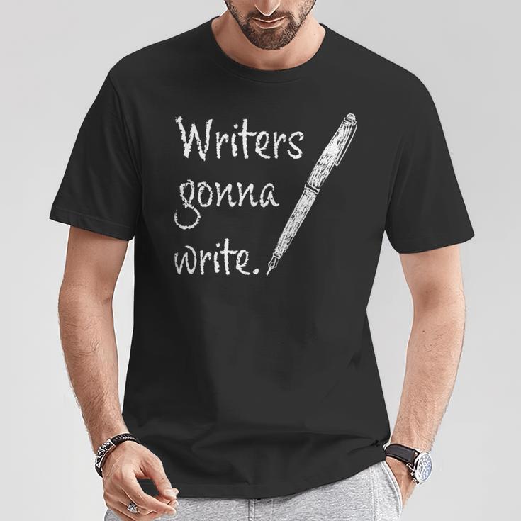 Writers Gonna Write Author Book Journalist Novelist T-Shirt Unique Gifts