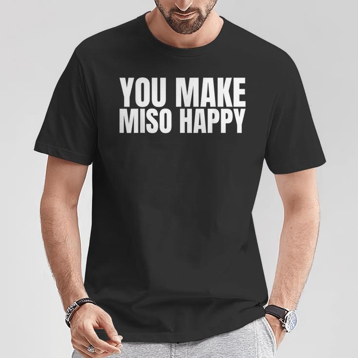 You Make Miso Happy Food Lover Tシャツ 面白い贈り物