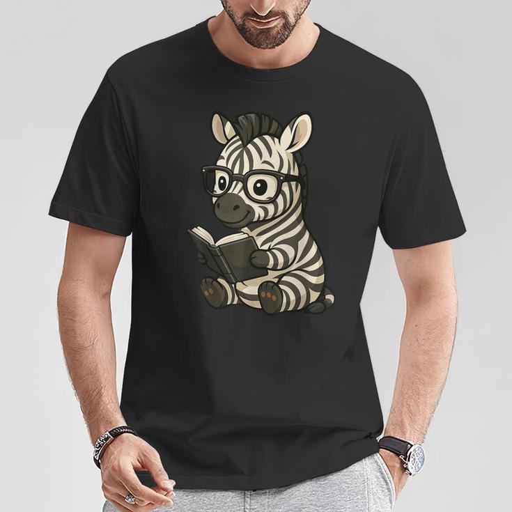 Zebra Reading Book Lover T-Shirt Unique Gifts