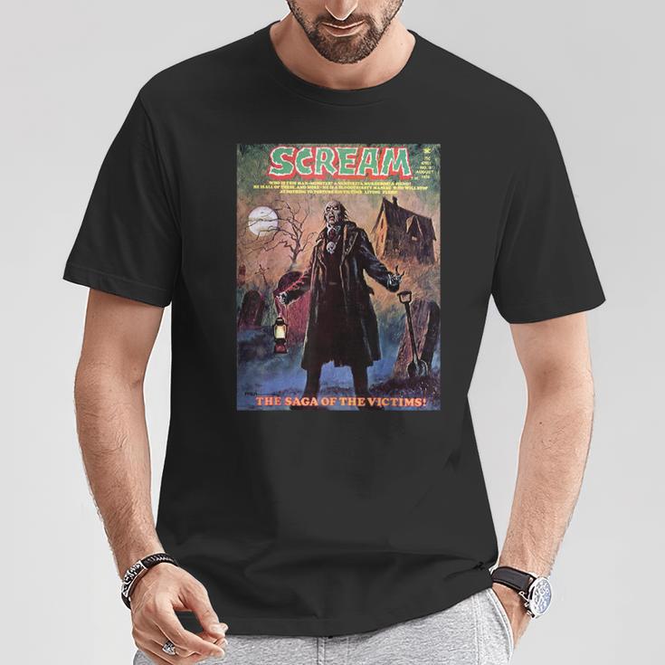 Zombie Halloween Horror Vintage Comic Book Retro Scary T-Shirt Unique Gifts