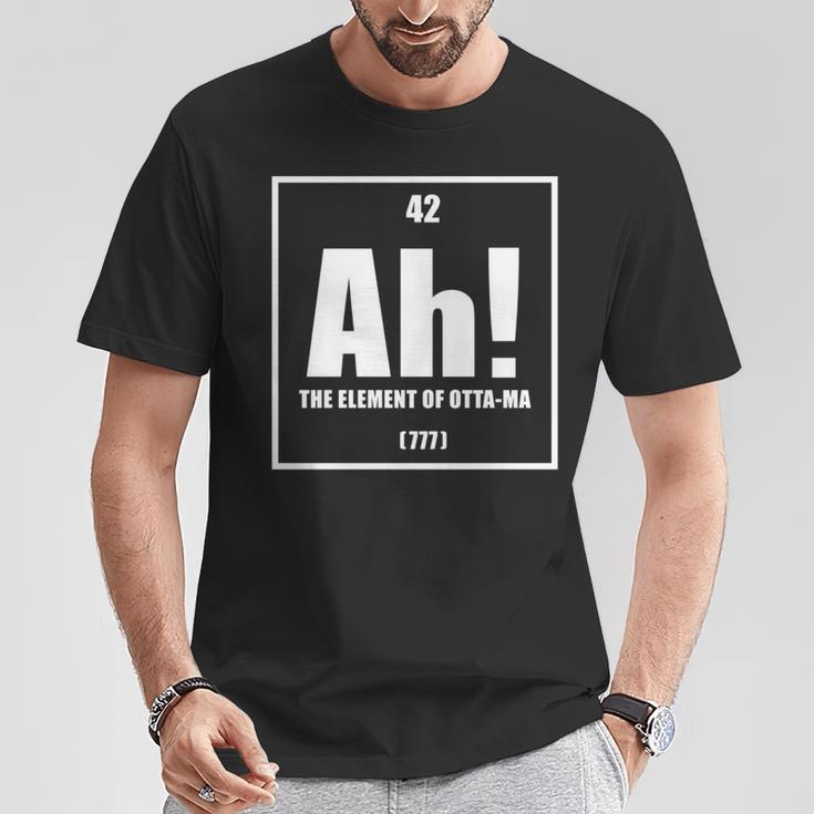 おったま Ah 元素デザイン おもしろ理系 サプライズ要素 42 ナンバー グラフィック 長袖tシャツ Tシャツ 面白い贈り物