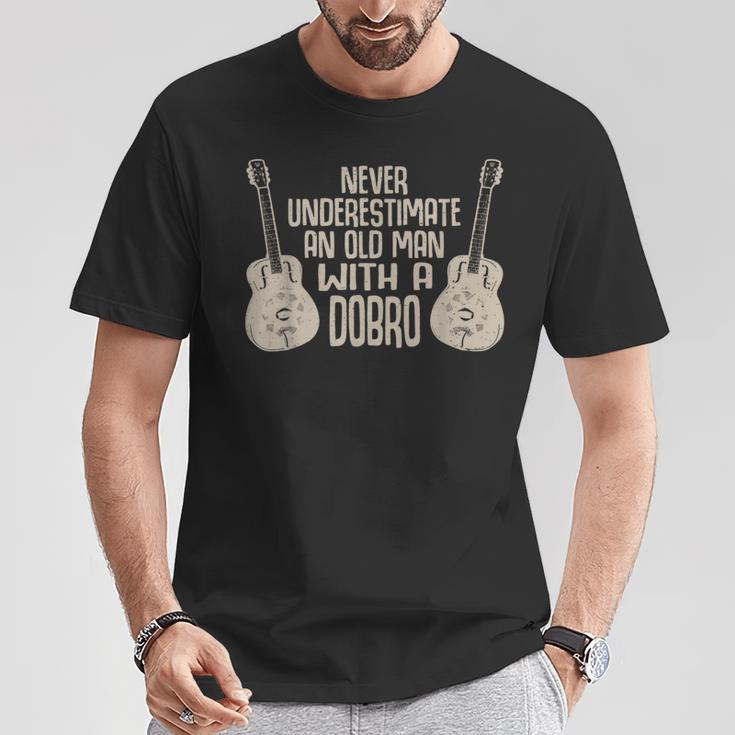 おもしろいドブロプレーヤーブルーグラスラバー Tシャツ 面白い贈り物
