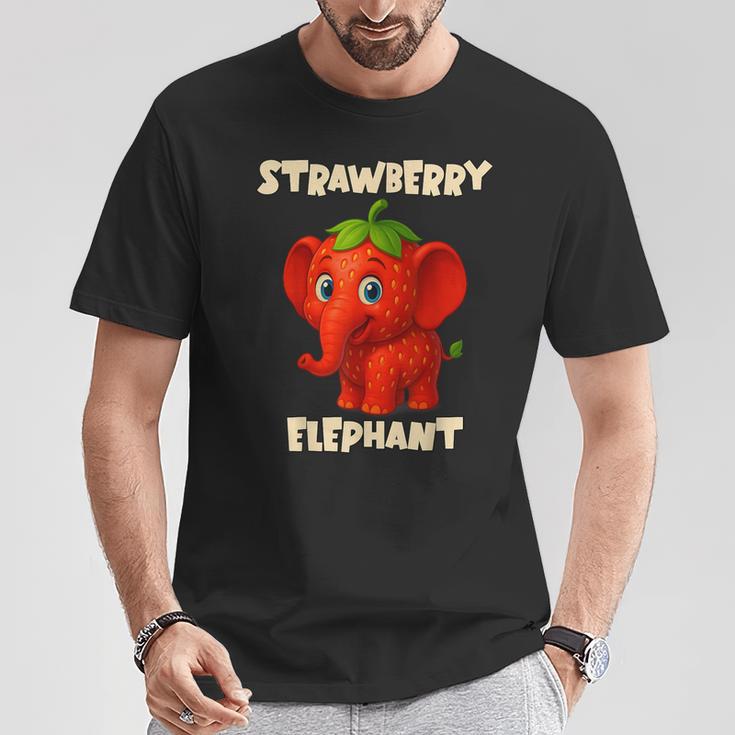 おもしろイタリアンブレインロットミームキッズボーイズストロベリーエレファント Tシャツ 面白い贈り物