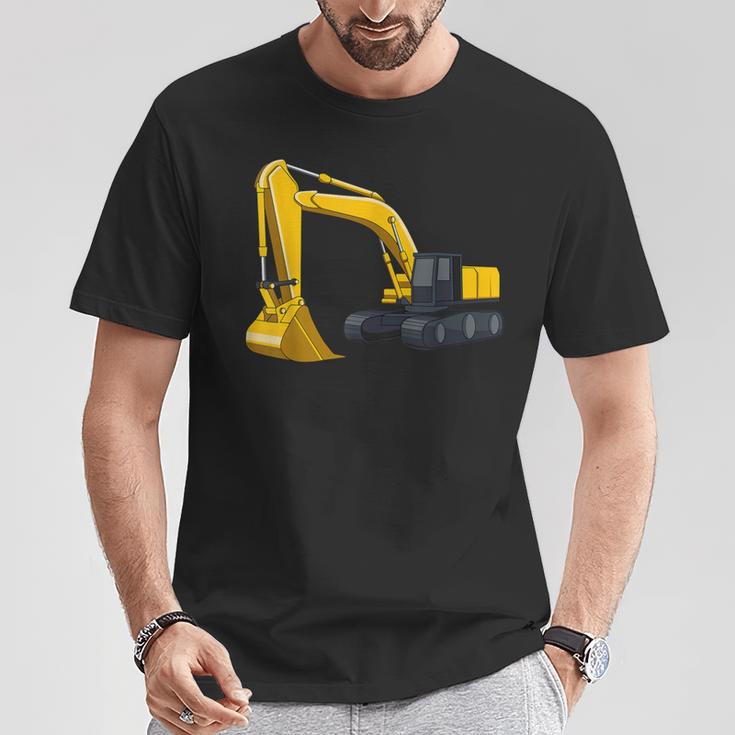 かっこいいショベルカー 男の子 乗り物 建設現場 キッズ Tシャツ 面白い贈り物