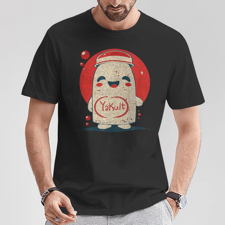 かわいい 和 ヨーグルト ヤクルトミルク 飲料 ヤクルト Tシャツ 面白い贈り物