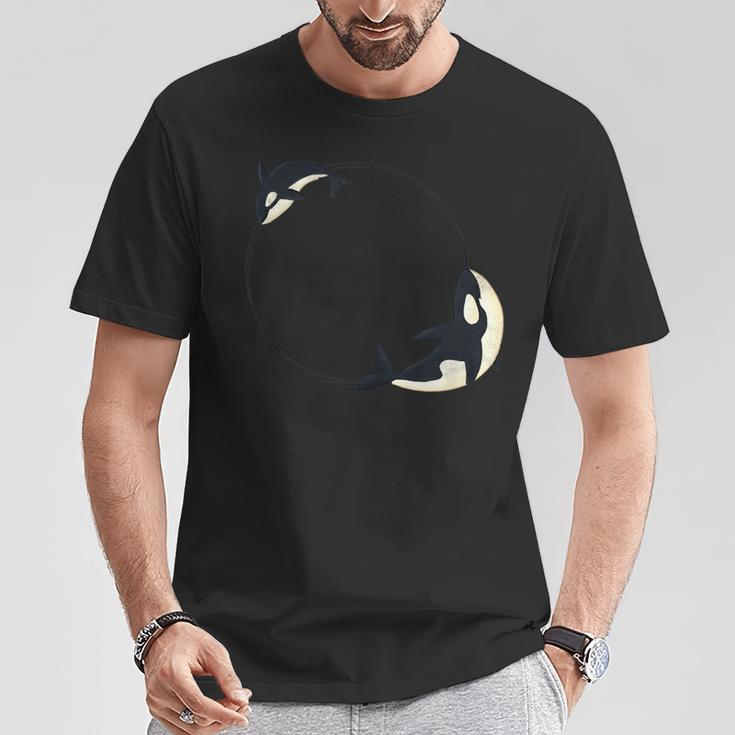 かわいい 海 動物 クジラ シャチ かっこいい メンズ レディース オーカ Tシャツ 面白い贈り物