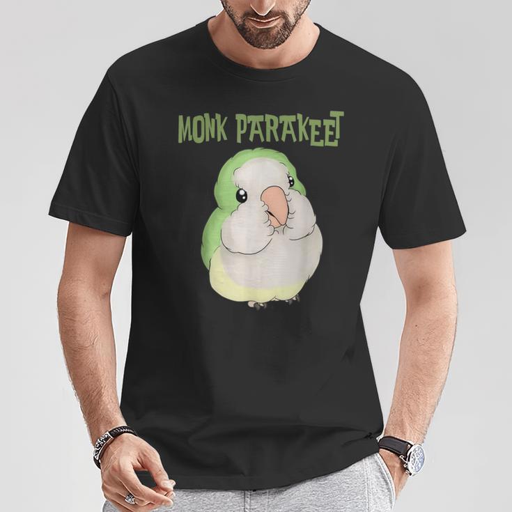 かわいいオキナインコインコクエーカーオウム鳥の恋人 Tシャツ 面白い贈り物