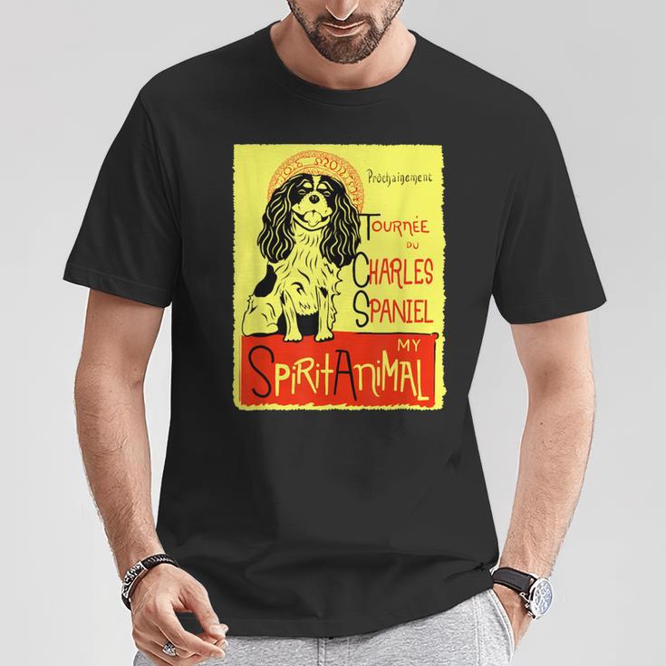 かわいいキャバリア王チャールズ・コッカー スパニエル ドッグアート ギフト Tシャツ 面白い贈り物