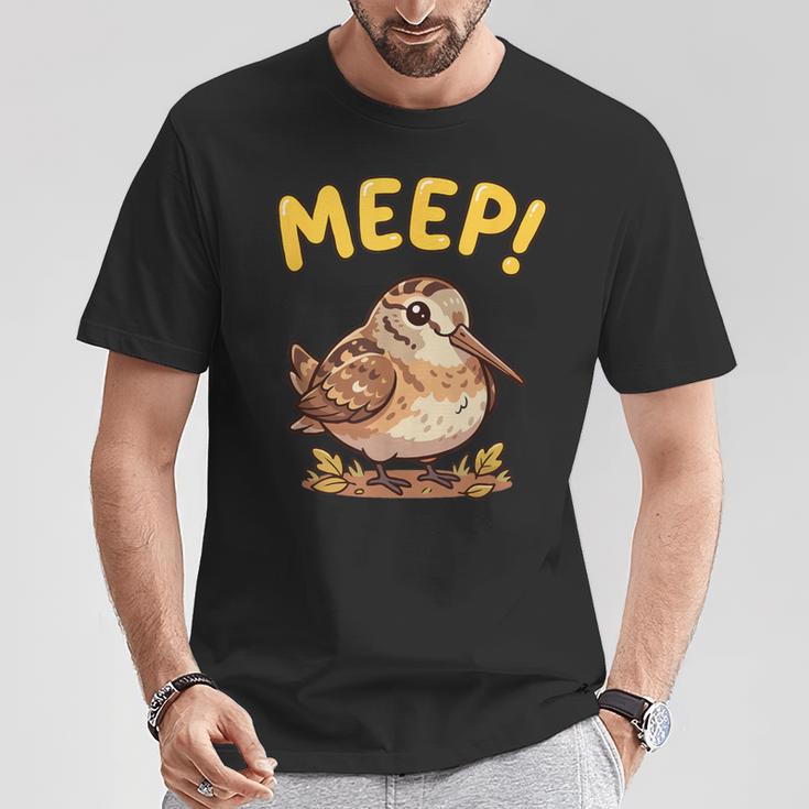 かわいいミープバードがミープバードミームアメリカンウッドコックミープと言っています。 Tシャツ 面白い贈り物
