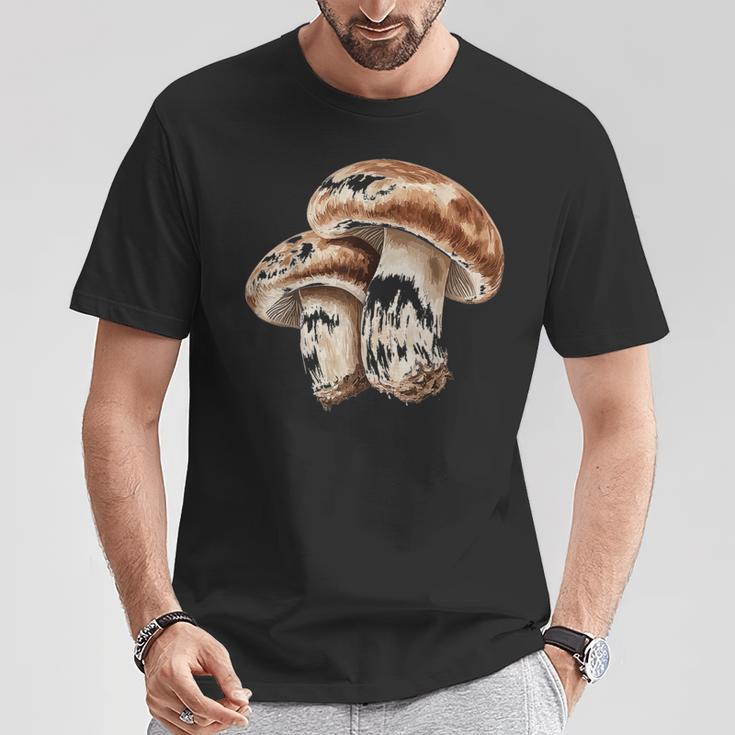 しいたけ きのこ狩り 菌類 イラスト しいたけ Tシャツ 面白い贈り物