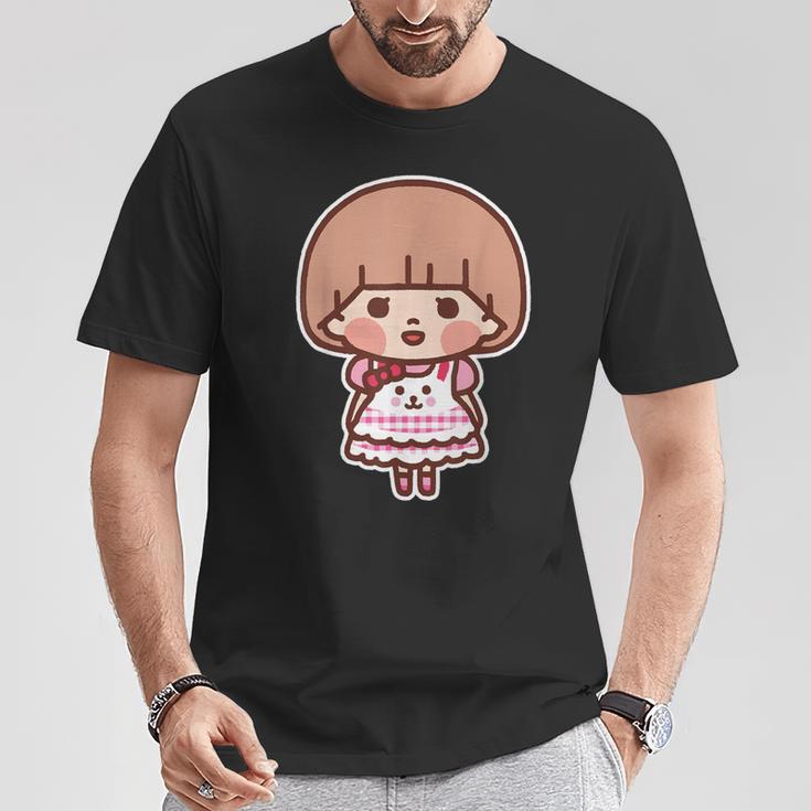 ゆるかわメルちゃん ビッグプリント（表裏） Tシャツ 面白い贈り物