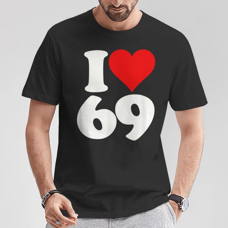 アイラブハート 69 シックスティナイン Tシャツ 面白い贈り物