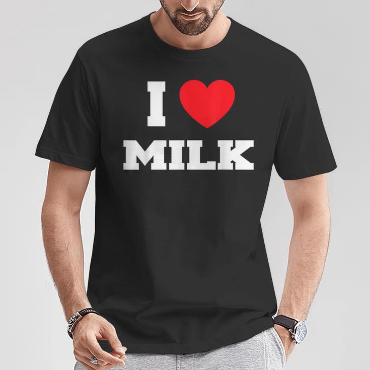 アイ・ラブ・ミルク Tシャツ 面白い贈り物