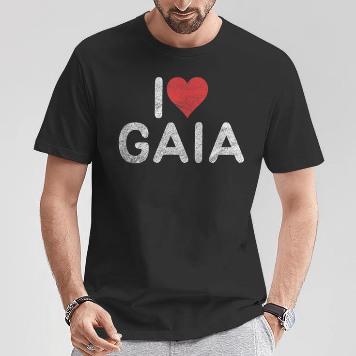 アイ・ラヴ・ガイア Tシャツ 面白い贈り物