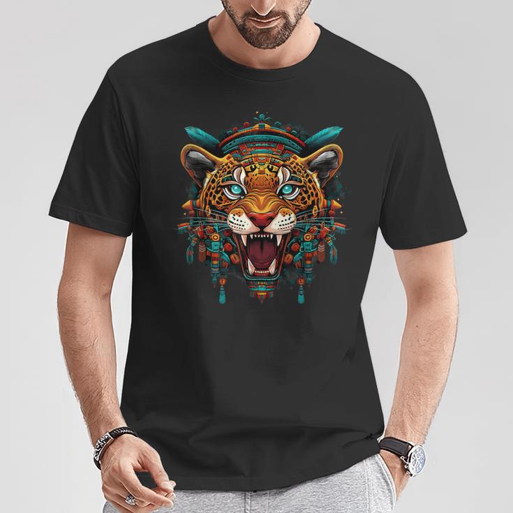 アステカ メキシコ神話 ネイティブメキシコプライド マヤジャガー Tシャツ 面白い贈り物
