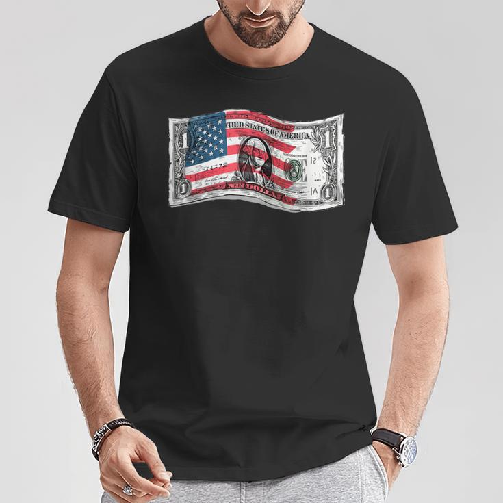 アメリカ 現金ドル札 コスチューム Tシャツ 面白い贈り物