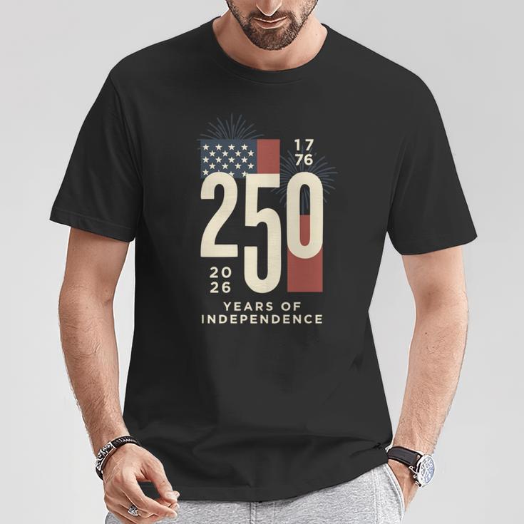 アメリカ250周年記念 愛国心が強い7月4日 250年 長袖tシャツ Tシャツ 面白い贈り物