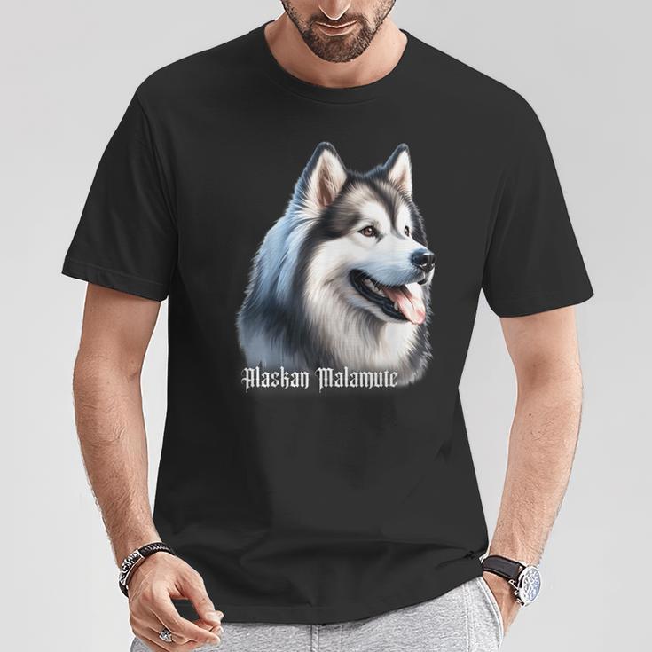 アラスカン・マラミュート犬 Tシャツ 面白い贈り物
