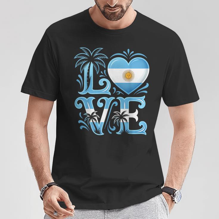 アルゼンチン 愛 アルゼンチン Tシャツ 面白い贈り物