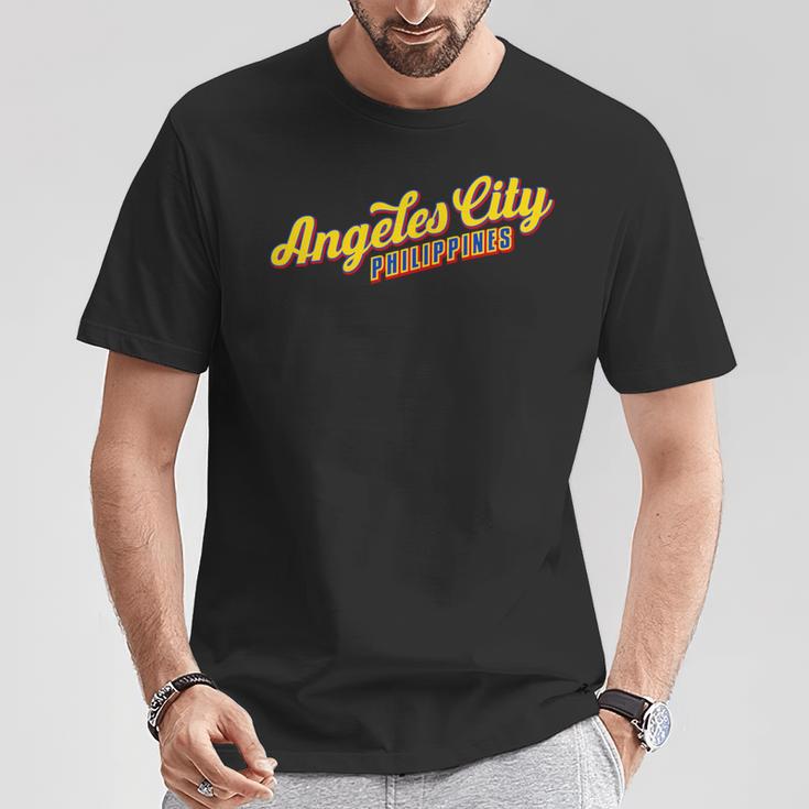 アンヘレスシティフィリピン 長袖tシャツ Tシャツ 面白い贈り物