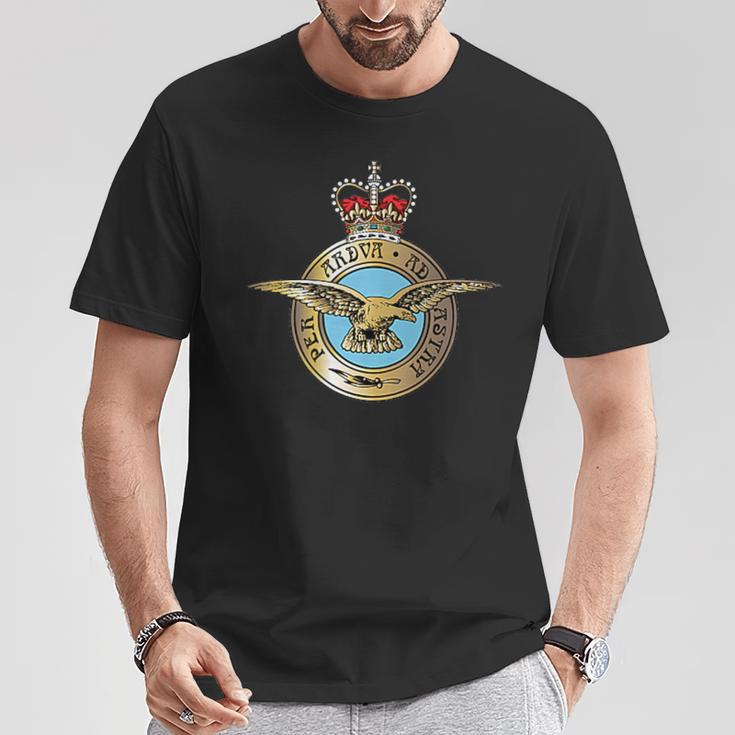 イギリス空軍 イギリス空軍 バッジパッチ Tシャツ 面白い贈り物