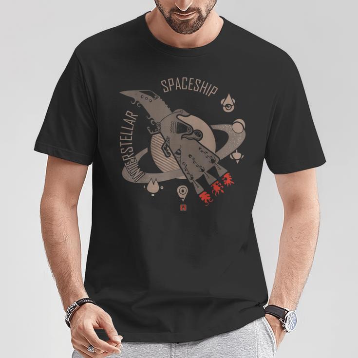インターステラー 宇宙船 惑星 宇宙 旅行 Tシャツ 面白い贈り物