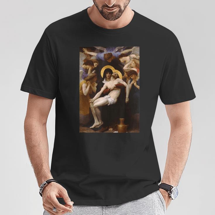 ウィリアムアドルフ・ブーゲロー ピエタ第2番 アーティスト向け Tシャツ 面白い贈り物