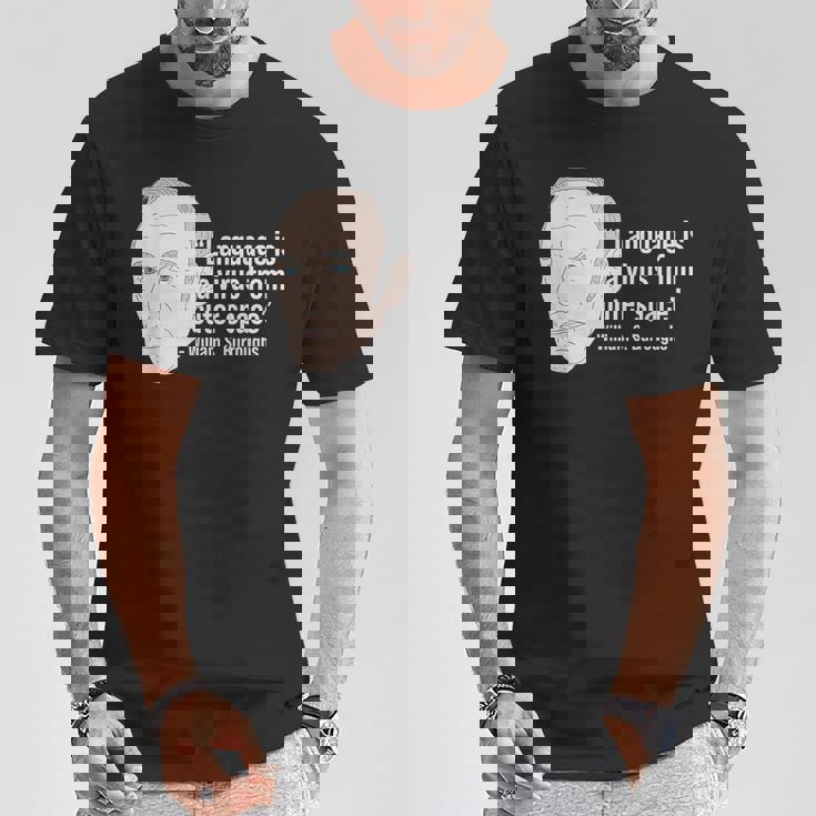 ウィリアム・バロウズ ビート詩人の名言 ビートジェネレーション Tシャツ 面白い贈り物