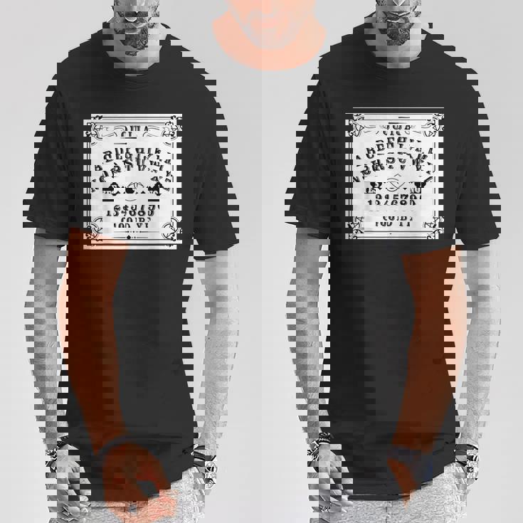 ウイジャボード ハロー超常現象捜査官 ゴシック・ウイジャ・ペイガン Tシャツ 面白い贈り物