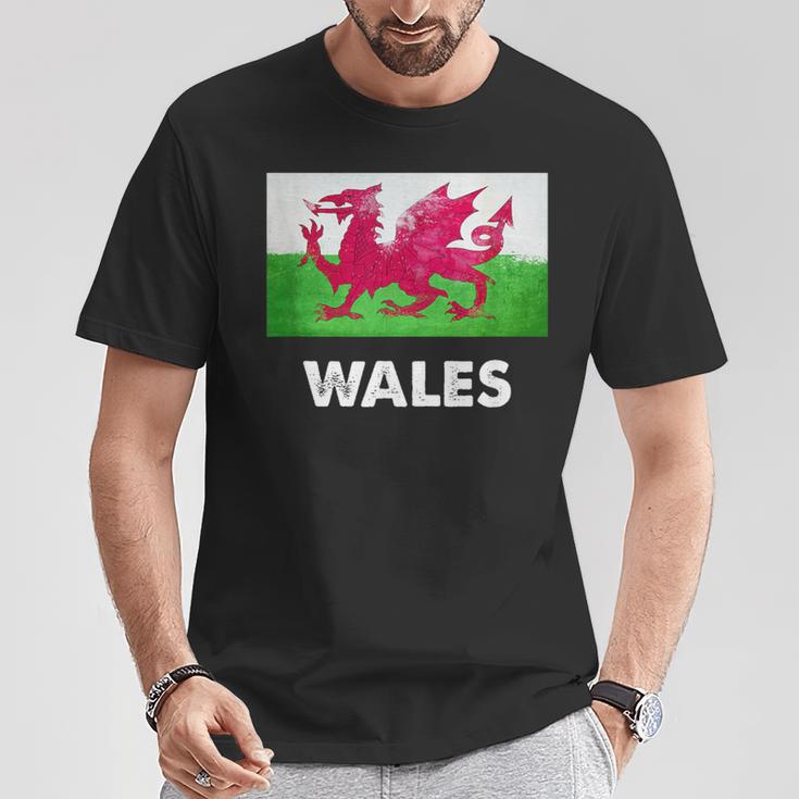 ウェールズ国旗tシャツ Tシャツ 面白い贈り物