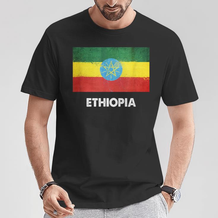 エチオピア国旗tシャツ Tシャツ 面白い贈り物