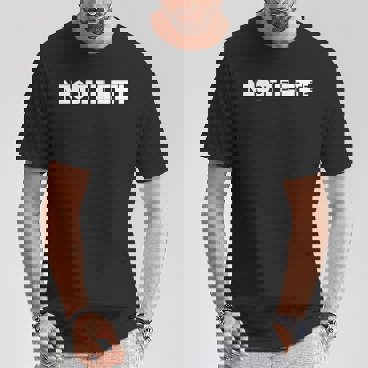 エリートではありません 長袖tシャツ Tシャツ 面白い贈り物