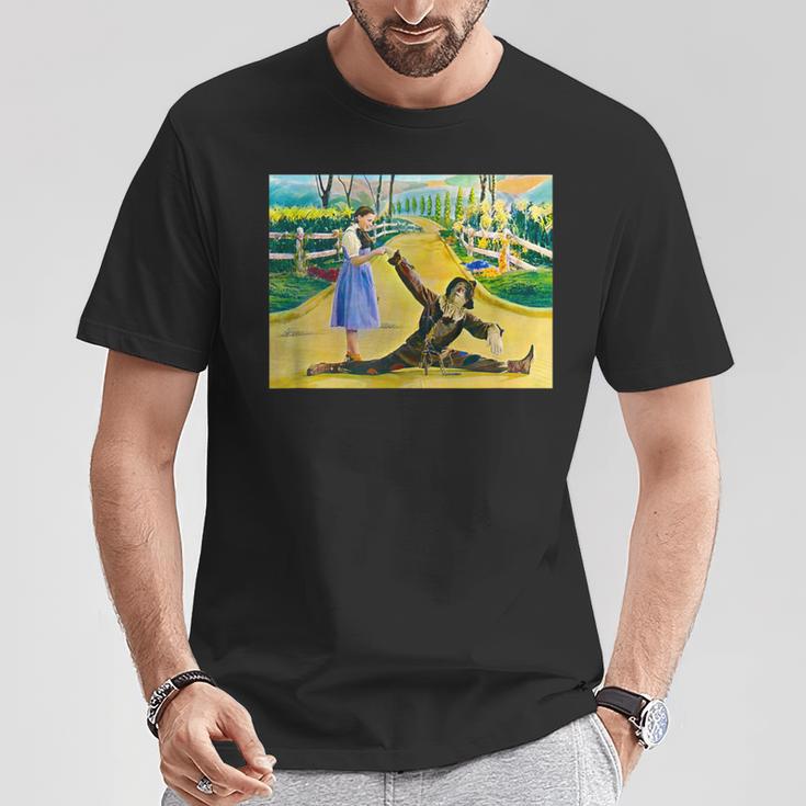 オズの土地 ドロシー・オズ かかし ビンテージ オズの魔法使い ポスター Tシャツ 面白い贈り物