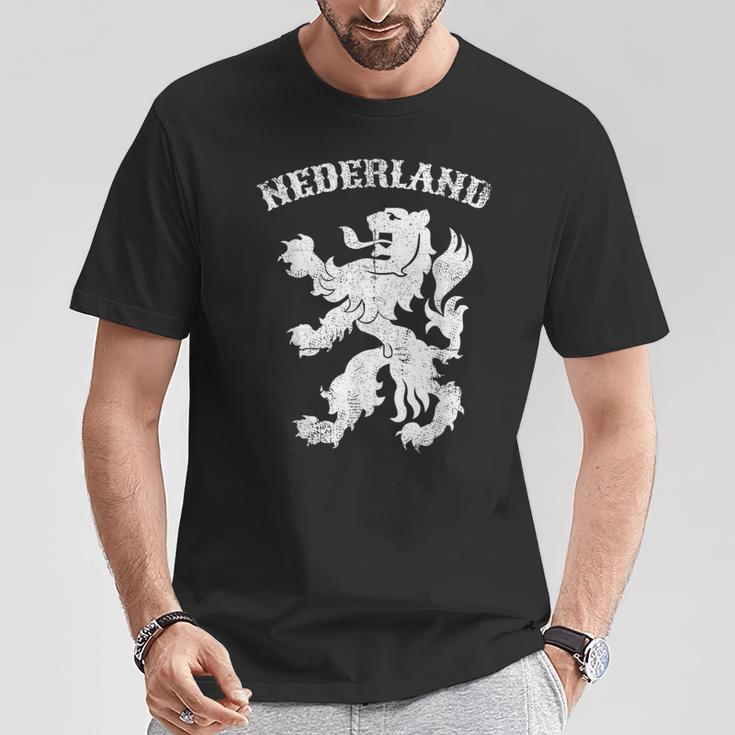 オランダ レトロ オランダ ライオン クラウン オランダ プライド Tシャツ 面白い贈り物