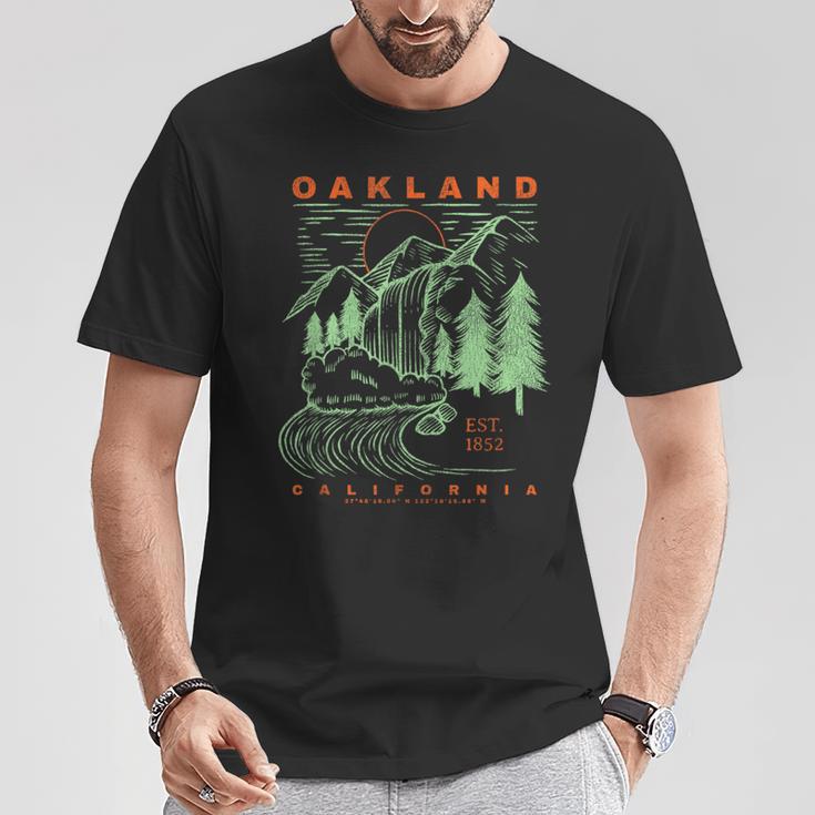 オークランド カリフォルニア クール 旅行 お土産 素朴 オークランド Tシャツ 面白い贈り物