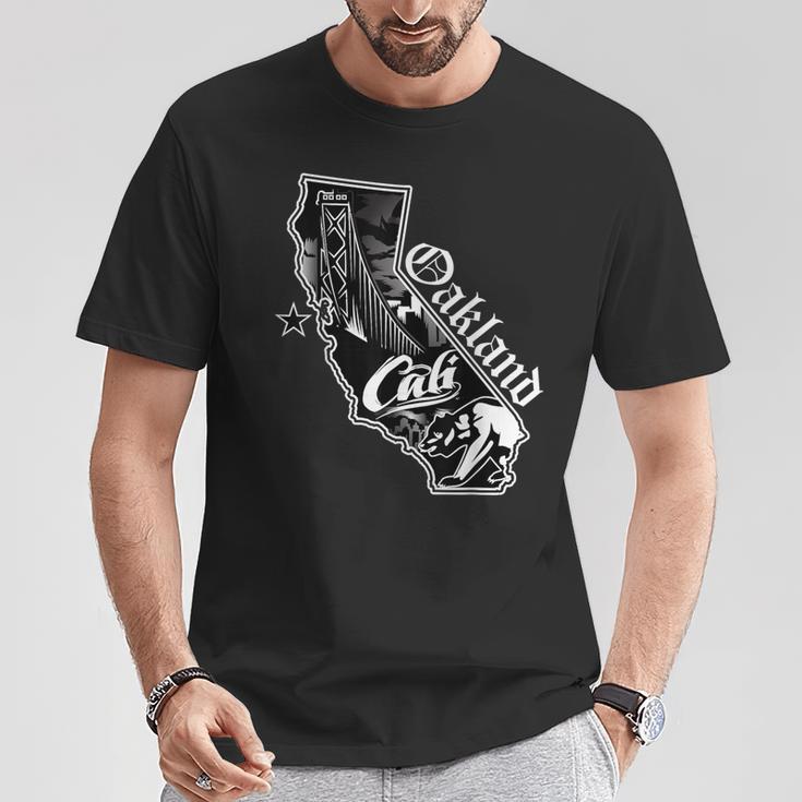 オークランド カリフォルニア マップ ノーザンカリ ベイエリア Ca Tシャツ 面白い贈り物