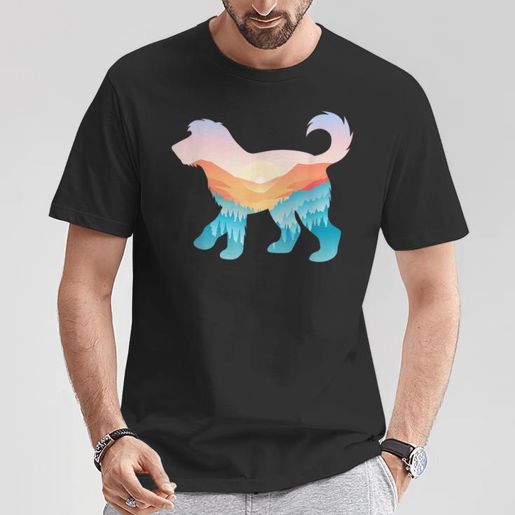 オーストラリア ラブラドゥードル 自然 ハイキング 犬 日の出 アドベンチャー Tシャツ 面白い贈り物