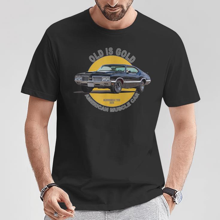 オールズモビル 442 アメリカンマッスルカー 60年代 70年代 オールドイズゴールド Tシャツ 面白い贈り物