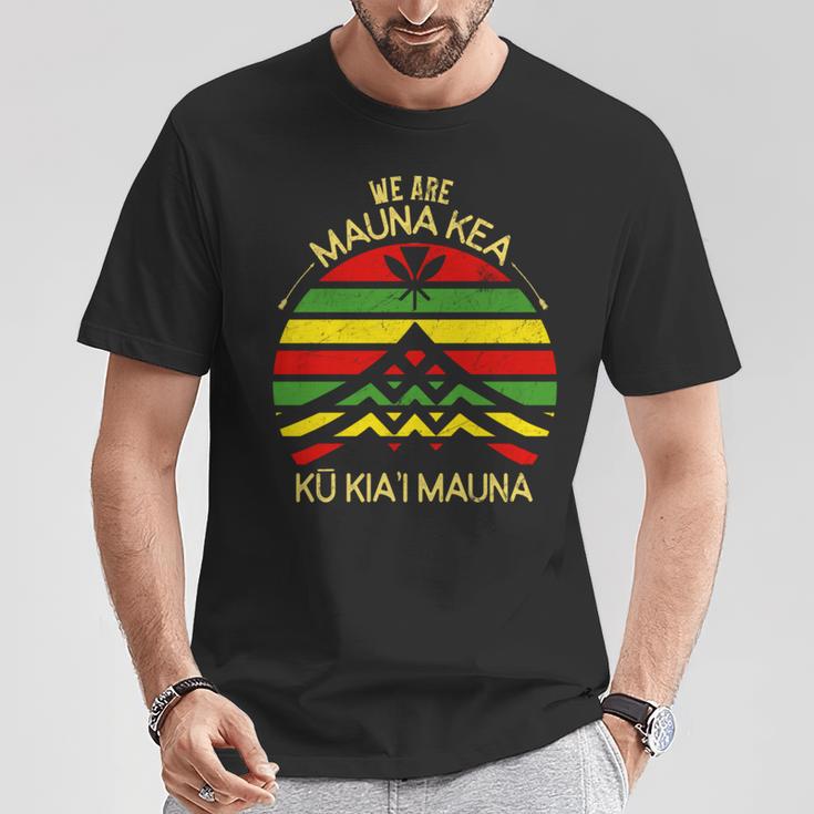 カナカ マオリ フラッグ We Are Mauna Kea No Tmt 長袖tシャツ Tシャツ 面白い贈り物