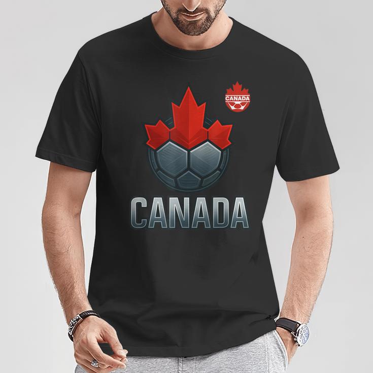 カナダ サッカー ジャージ レッド フットボール ファン プレーヤー 旅行 Tシャツ 面白い贈り物