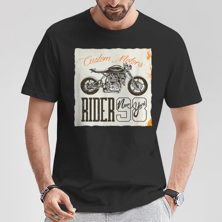 カフェレーサー カスタム バイク おしゃれ オートバイ ライダー イラスト Tシャツ 面白い贈り物