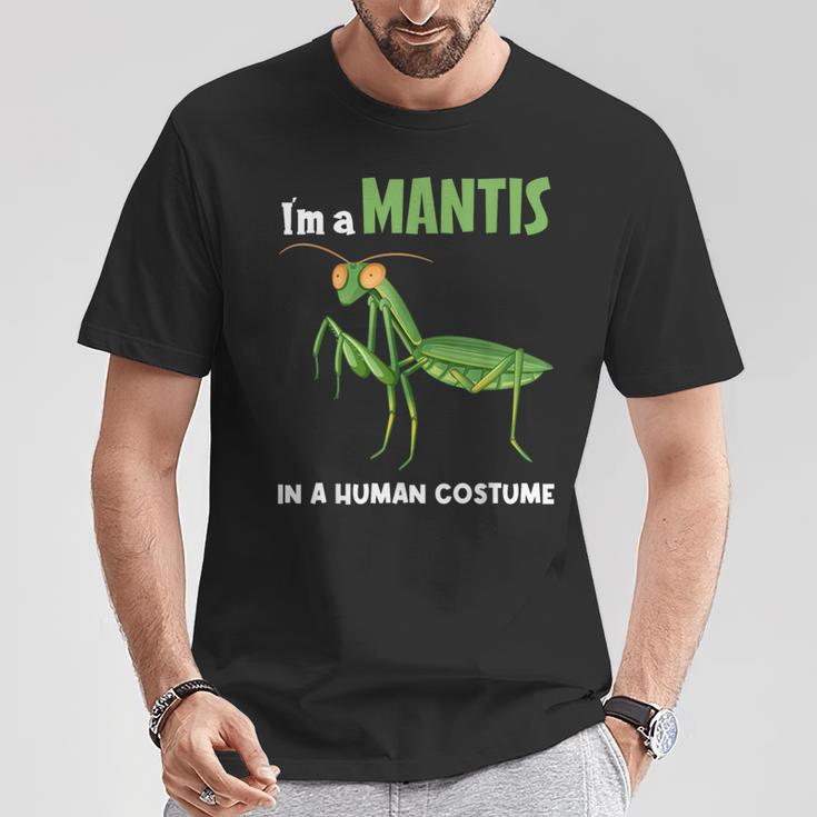 カマキリ 虫 祈るカマキリ Tシャツ 面白い贈り物
