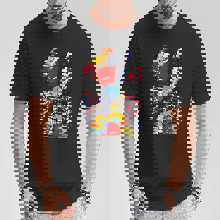 カントリーボール 世界旗 Tシャツ 面白い贈り物