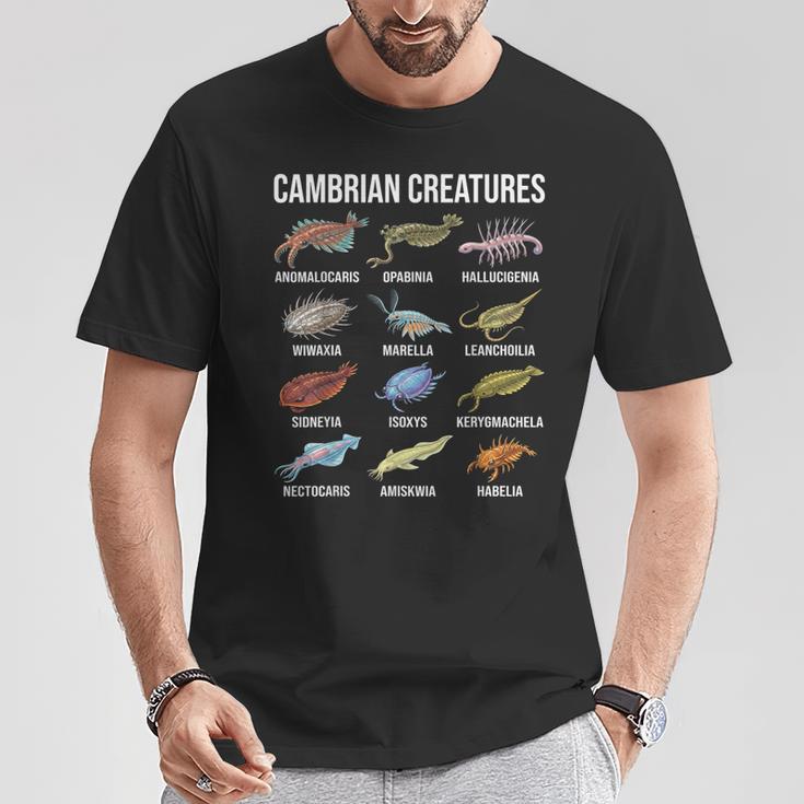 カンブリア紀の生き物 古生物学 化石 海洋生物 Tシャツ 面白い贈り物