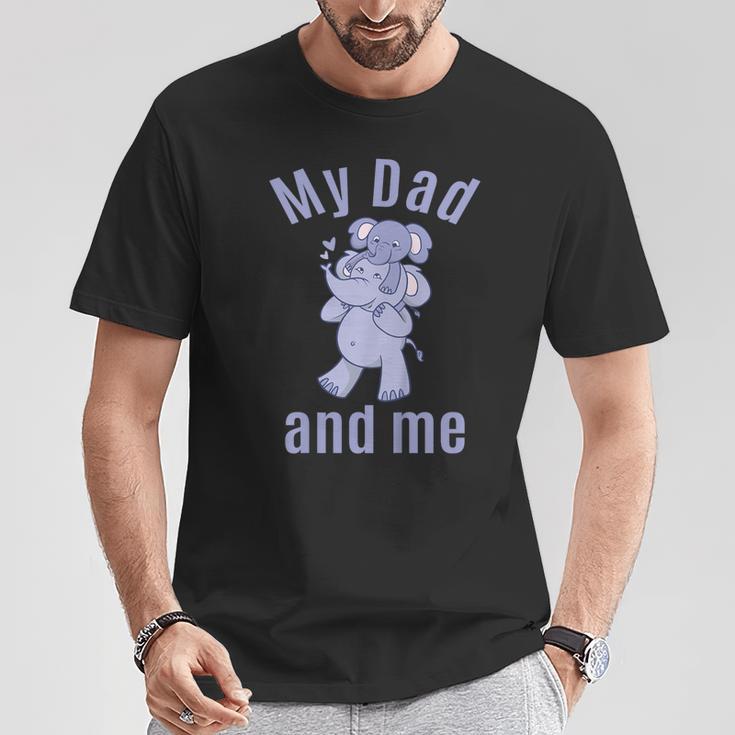キッズ お父さん お父さん 息子 娘 ゾウ 男の子 女の子 Tシャツ 面白い贈り物