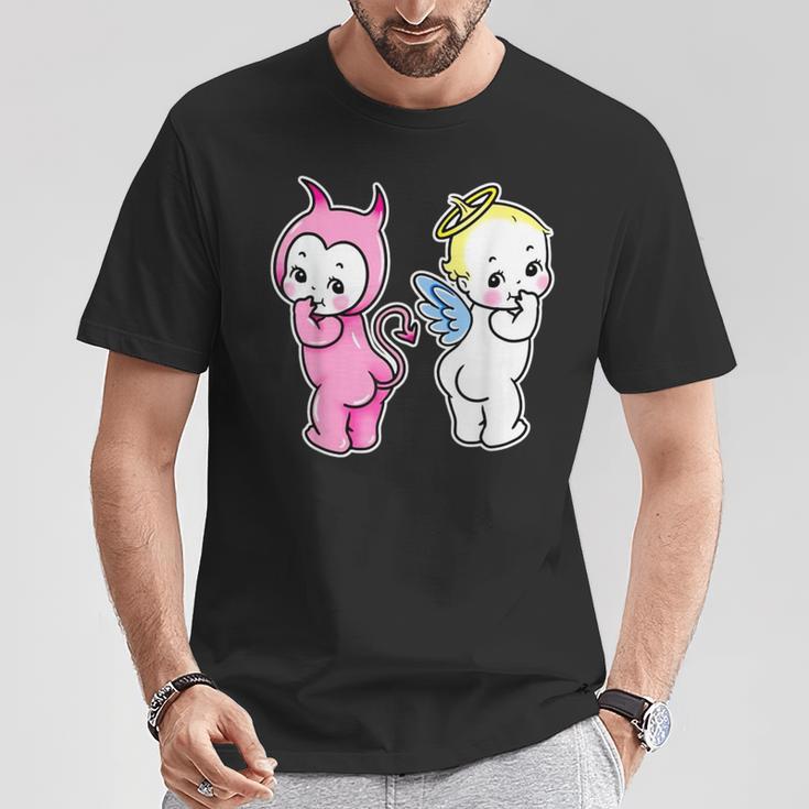キューピー ベビー エンジェル デビル ケルブ Tシャツ 面白い贈り物