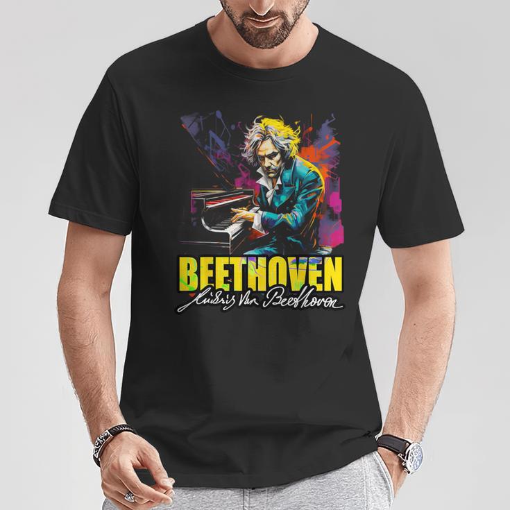 クラシック音楽 ピアノ ルートヴィヒ・ヴァン ベートーヴェン Tシャツ 面白い贈り物