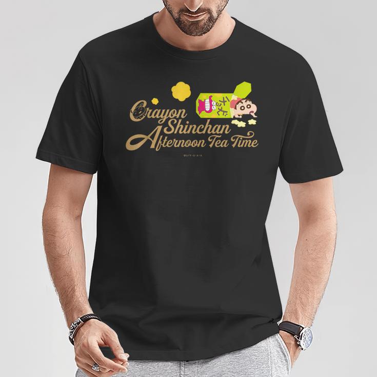 クレヨンしんちゃん チョコビとしんちゃんのティータイム Tシャツ 面白い贈り物