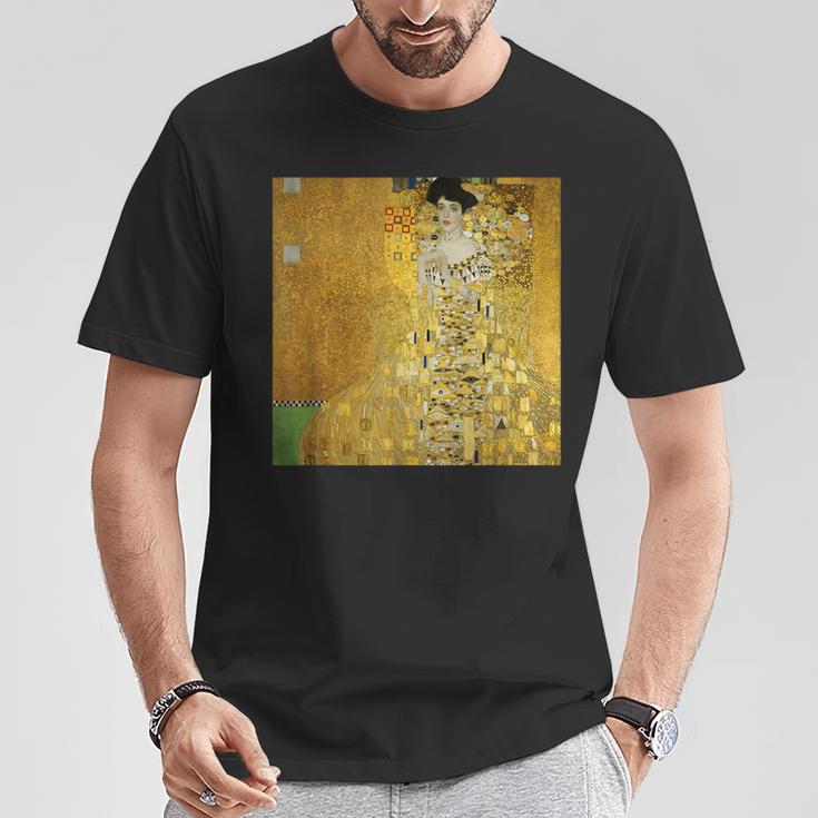 グスタフ・クリムトによるアデル・ブロッホ・バウアー1世の肖像1907 Tシャツ 面白い贈り物